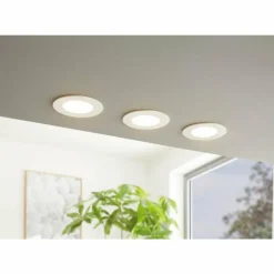 Luminaires Eglo Luminaires Encastrés|Spot encastrable Eglo FUEVA-A LED Blanc, 1 lumière, Télécommandes