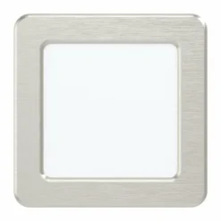 Luminaires Eglo Luminaires Encastrés|Spot encastrable Eglo FUEVA LED Nickel mat, 1 lumière