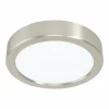 Luminaires Eglo Luminaires Encastrés|Spot encastrable Eglo FUEVA LED Nickel mat, 1 lumière