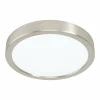 Luminaires Eglo Luminaires Encastrés|Spot encastrable Eglo FUEVA LED Nickel mat, 1 lumière