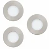Spot encastrable Eglo FUEVA-Z LED Nickel mat, 3 lumières