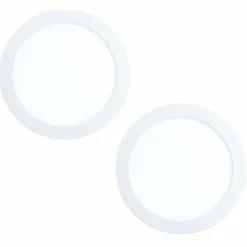Luminaires Eglo Luminaires Encastrés|Spot encastrable Eglo FUEVA LED Blanc, 2 lumières