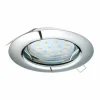 Luminaires Eglo Luminaires Encastrés|Spot encastrable Eglo PENETO LED Chrome, 1 lumière