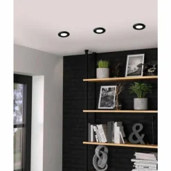 Luminaires Eglo Luminaires Encastrés|Spot encastrable Eglo PENETO LED Noir, 3 lumières