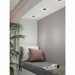 Luminaires Eglo Luminaires Encastrés|Spot encastrable Eglo PENETO LED Noir, 1 lumière