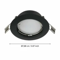Luminaires Eglo Luminaires Encastrés|Spot encastrable Eglo PENETO LED Noir, 1 lumière
