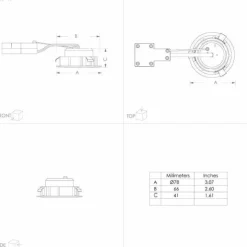 Luminaires Eglo Luminaires Encastrés|Spot encastrable Eglo PINEDA LED Noir, 1 lumière