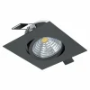 Luminaires Eglo Luminaires Encastrés|Spot encastrable Eglo SALICETO LED Noir, 1 lumière