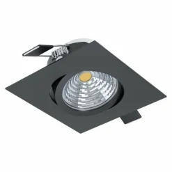 Luminaires Eglo Luminaires Encastrés|Spot encastrable Eglo SALICETO LED Noir, 1 lumière