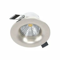 Luminaires Eglo Luminaires Encastrés|Spot encastrable Eglo SALICETO LED Nickel mat, 1 lumière