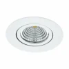 Luminaires Eglo Luminaires Encastrés|Spot encastrable Eglo SALICETO LED Blanc, 1 lumière