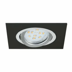 Luminaires Eglo Luminaires Encastrés|Spot encastrable Eglo TERNI LED Noir, 1 lumière