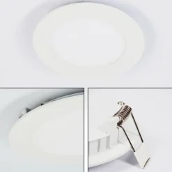 hofstein Luminaires Encastrés|Spot encastrable Finsrud LED Blanc, 1 lumière