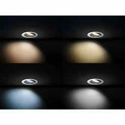 Spot encastrable, kit d'extension Philips Hue Ambiance White Milliskin Argenté, 1 lumière, Télécommandes