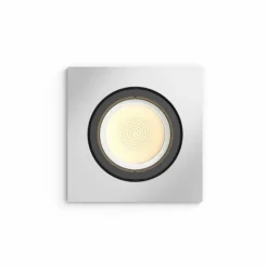 Spot encastrable, kit d'extension Philips Hue Ambiance White & Color Centura Argenté, 1 lumière, Changeur de couleurs