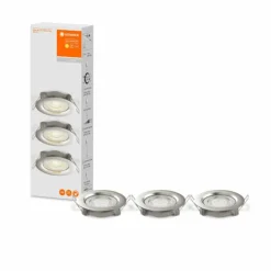 Luminaires Ledvance Luminaires Encastrés|Spot encastrable LEDVANCE Spot Acier inoxydable, 3 lumières