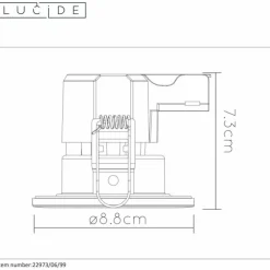 Luminaires Lucide Luminaires Encastrés|spot encastrable Lucide BINKY LED Noir, 1 lumière