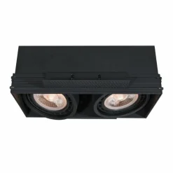Luminaires Lucide Luminaires Encastrés|Spot encastrable Lucide TRIMLESS Noir, 2 lumières