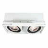 Luminaires Lucide Luminaires Encastrés|Spot encastrable Lucide TRIMLESS Blanc, 2 lumières