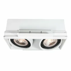 Luminaires Lucide Luminaires Encastrés|Spot encastrable Lucide TRIMLESS Blanc, 2 lumières
