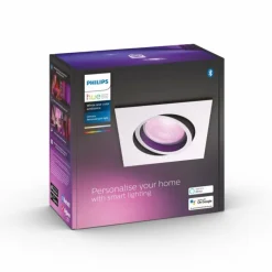 Spot encastrable Philips Hue Centura LED Blanc, 1 lumière, Changeur de couleurs