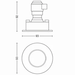 Spot encastrable Philips Hue Adore LED Aluminium, 1 lumière, Télécommandes