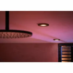 Spot encastrable Philips Hue Xamento LED Noir, 1 lumière, Changeur de couleurs