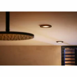 Spot encastrable Philips Hue Xamento LED Noir, 3 lumières, Changeur de couleurs