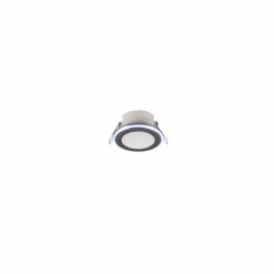 Luminaires Trio Luminaires Encastrés|Spot encastrable Trio ARGUS LED Chrome, 2 lumières, Télécommandes, Changeur de couleurs
