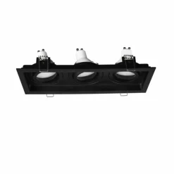 Luminaires Trio Luminaires Encastrés|Spot encastrable Trio Kenai LED Noir, 3 lumières