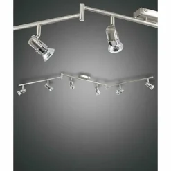 Luminaires Fabas Luce Spots Et Projecteurs|Spot Fabas Luce ALICE Nickel mat, 6 lumières
