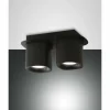 Luminaires Fabas Luce Spots Et Projecteurs|Spot Fabas Luce Smooth Noir, 2 lumières