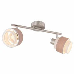 Luminaires Globo Lighting Spots Et Projecteurs|Spot Globo ASHGAAN Nickel mat, 2 lumières