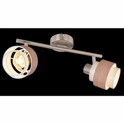Luminaires Globo Lighting Spots Et Projecteurs|Spot Globo ASHGAAN Nickel mat, 2 lumières