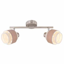 Luminaires Globo Lighting Spots Et Projecteurs|Spot Globo ASHGAAN Nickel mat, 2 lumières