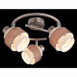Luminaires Globo Lighting Spots Et Projecteurs|Spot Globo ASHGAAN Nickel mat, 3 lumières