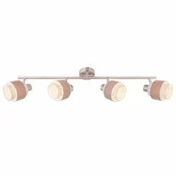 Luminaires Globo Lighting Spots Et Projecteurs|Spot Globo ASHGAAN Nickel mat, 4 lumières
