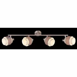Luminaires Globo Lighting Spots Et Projecteurs|Spot Globo ASHGAAN Nickel mat, 4 lumières