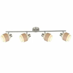 Luminaires Globo Lighting Spots Et Projecteurs|Spot Globo ASHGAAN Nickel mat, 4 lumières