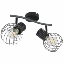 Luminaires Globo Lighting Spots Et Projecteurs|Spot Globo BEVERONE Noir, 2 lumières
