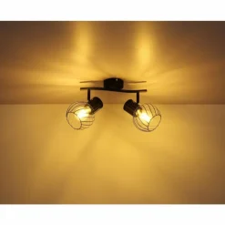 Luminaires Globo Lighting Spots Et Projecteurs|Spot Globo BEVERONE Noir, 2 lumières