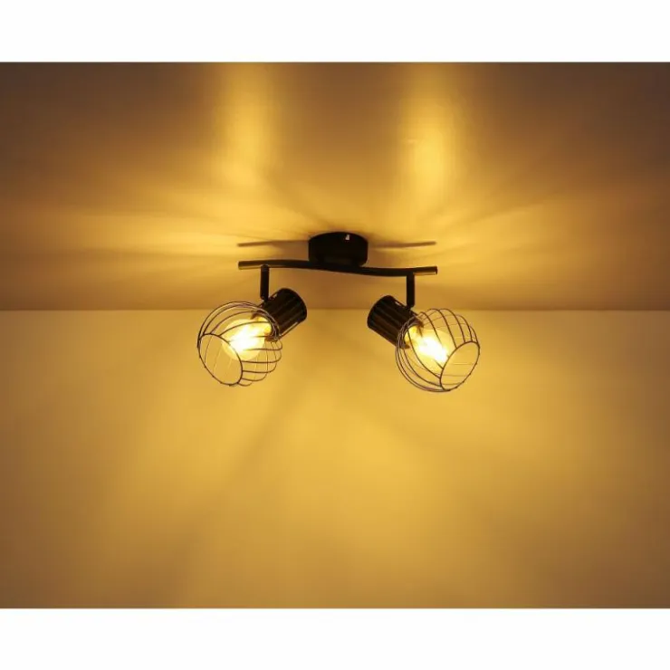Luminaires Globo Lighting Spots Et Projecteurs|Spot Globo BEVERONE Noir, 2 lumières