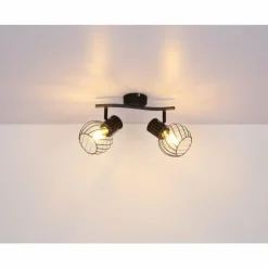 Luminaires Globo Lighting Spots Et Projecteurs|Spot Globo BEVERONE Noir, 2 lumières