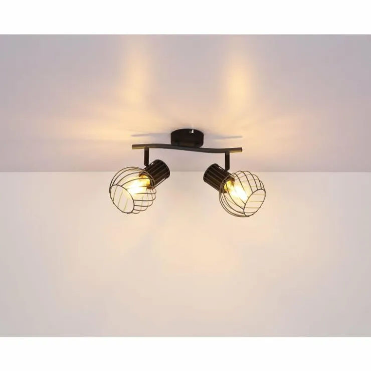 Luminaires Globo Lighting Spots Et Projecteurs|Spot Globo BEVERONE Noir, 2 lumières