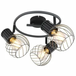 Luminaires Globo Lighting Spots Et Projecteurs|Spot Globo BEVERONE Noir, 3 lumières