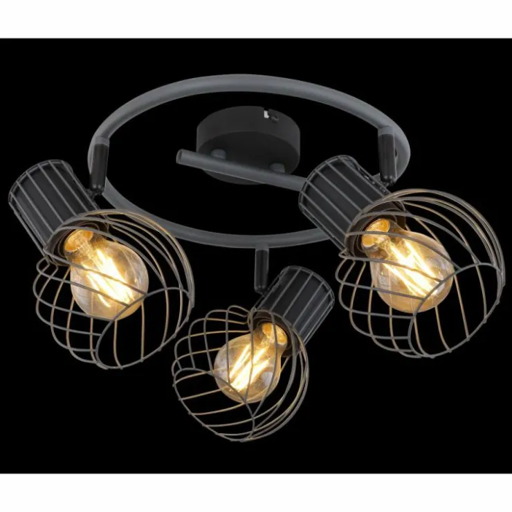 Luminaires Globo Lighting Spots Et Projecteurs|Spot Globo BEVERONE Noir, 3 lumières