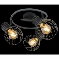 Luminaires Globo Lighting Spots Et Projecteurs|Spot Globo BEVERONE Noir, 3 lumières