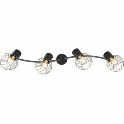 Luminaires Globo Lighting Spots Et Projecteurs|Spot Globo BEVERONE Noir, 4 lumières
