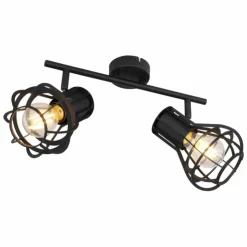 Luminaires Globo Lighting Spots Et Projecteurs|Spot Globo CLASTRA Noir, 2 lumières