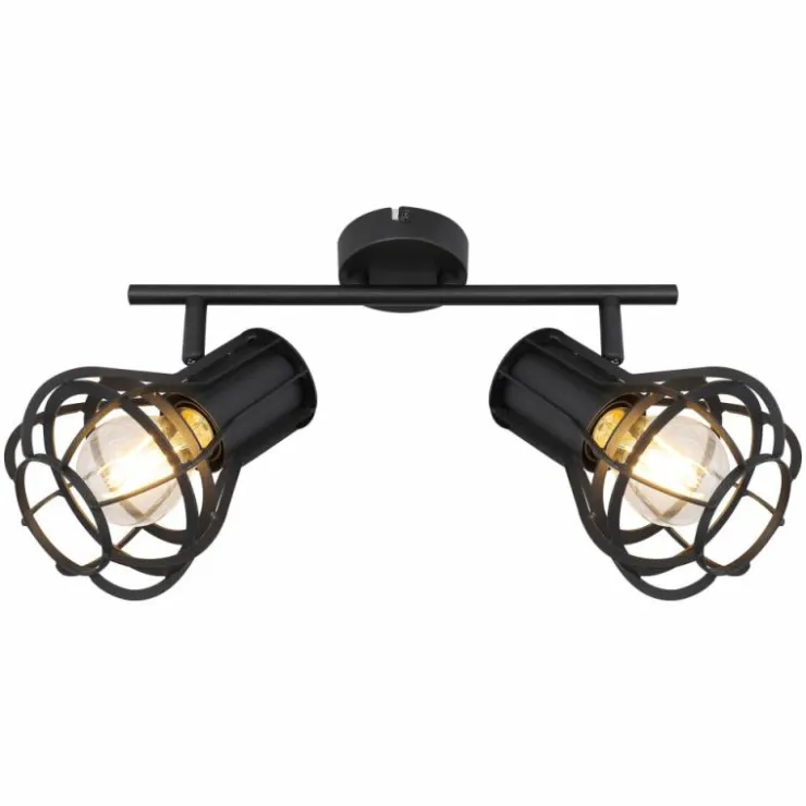 Luminaires Globo Lighting Spots Et Projecteurs|Spot Globo CLASTRA Noir, 2 lumières